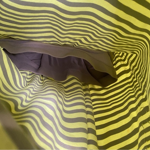 Athleta Lime Green & Grey Racerback Built In Sports Bra Tank Size Large - Picture 4 of 6